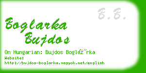 boglarka bujdos business card